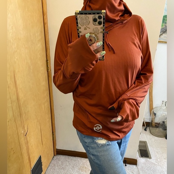 Loki Raven Shadow Unisex Hooded Face Guard Mitten Sleeve Top - Picture 4 of 12